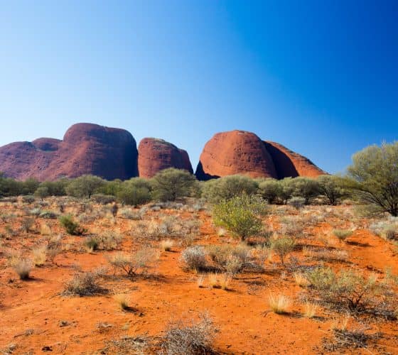 The Olgas near the Valley of the Winds walk in the Northern Territory, Australia